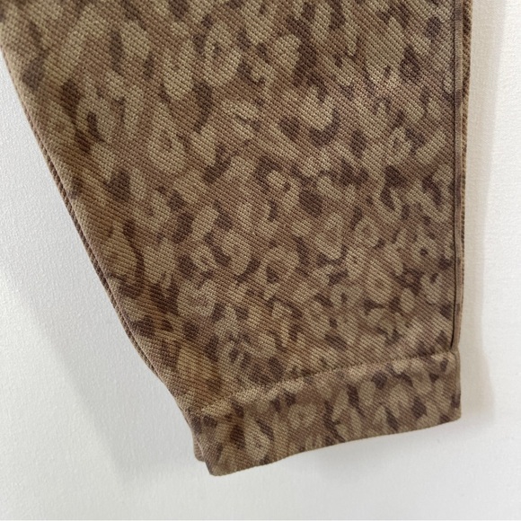 Spanx Brown Leopard Stretch Leggings Size S Casual Shapewear Everyday - Picture 4 of 5